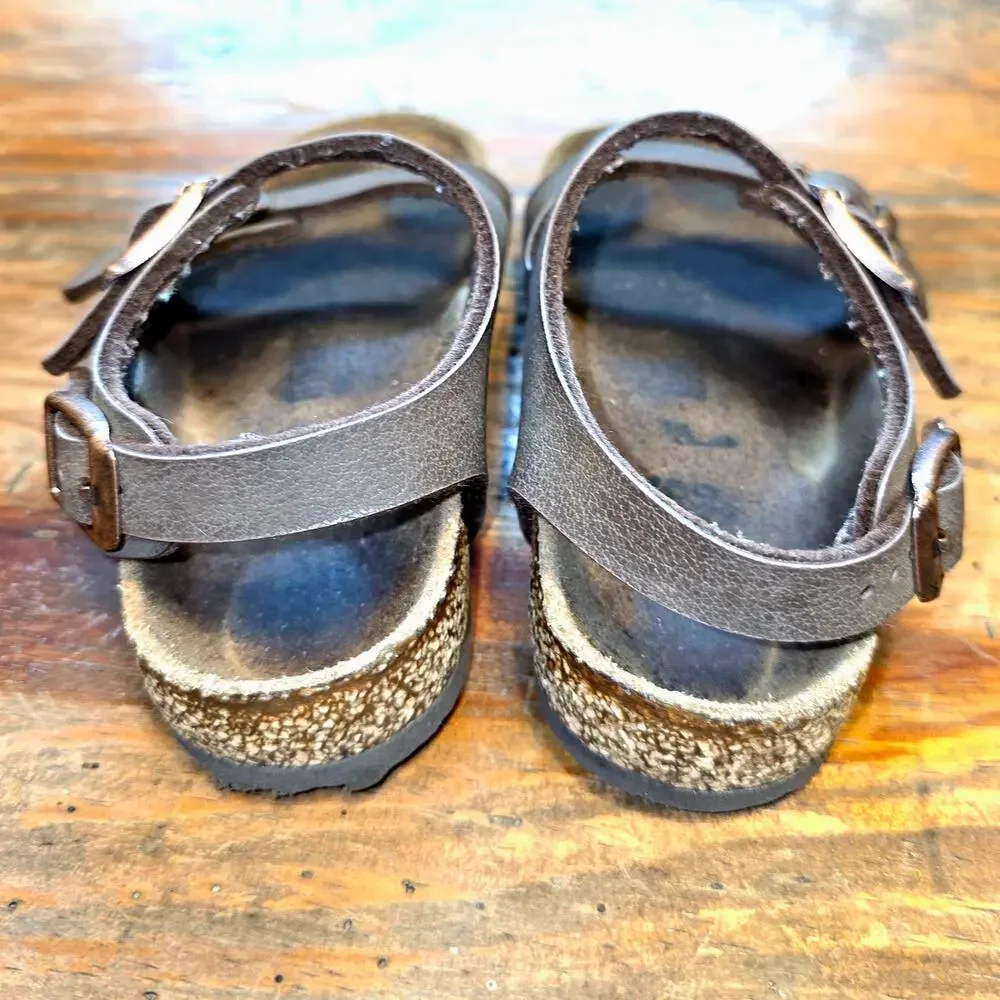 Birkenstock Toddler 25 160 Genuine Leather Adjustable Strap Comfortable Trendy